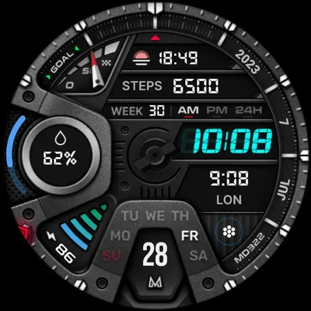 MD322 Analog watch face screenshot 11