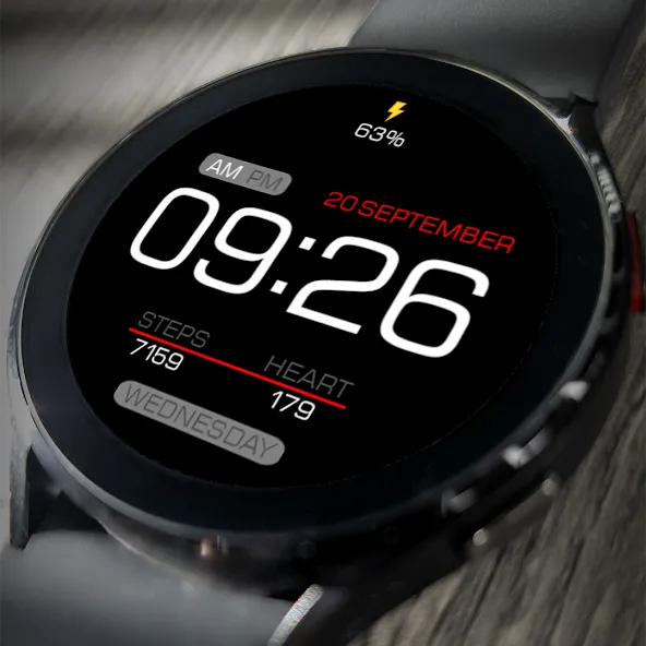 Key057 Digital Watch Face screenshot 1