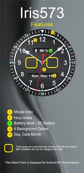 Iris573 Classic Analog Watch screenshot 6