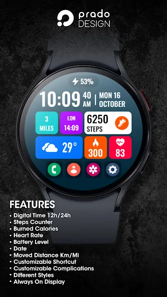 PRIME Home OS 3 Watch Face screenshot 1
