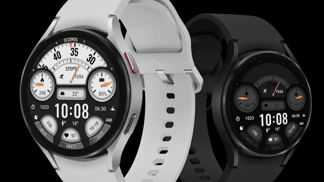 Hollow Black White ZKin Watch screenshot 1
