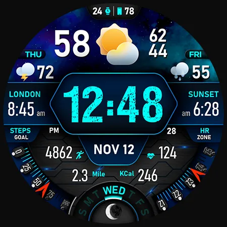 PER017 Digital Watch Face screenshot 44