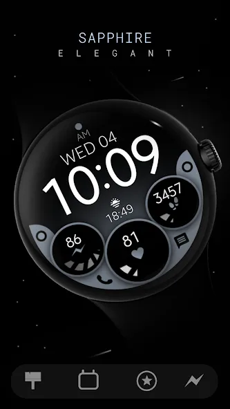 Sapphire Digital Watch Face screenshot 2