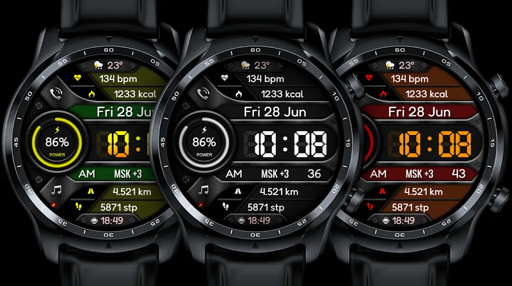 DIGI CORTEX Watch face screenshot 1