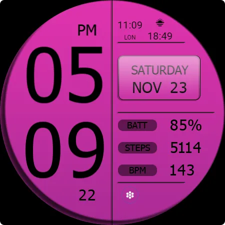 Key WF49 Digital Watch Face screenshot 31