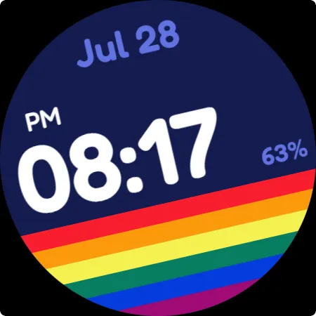Simple Queer Watch Face screenshot 6