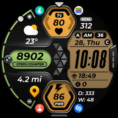 Hybrid Watch Face OMG 318 screenshot 30