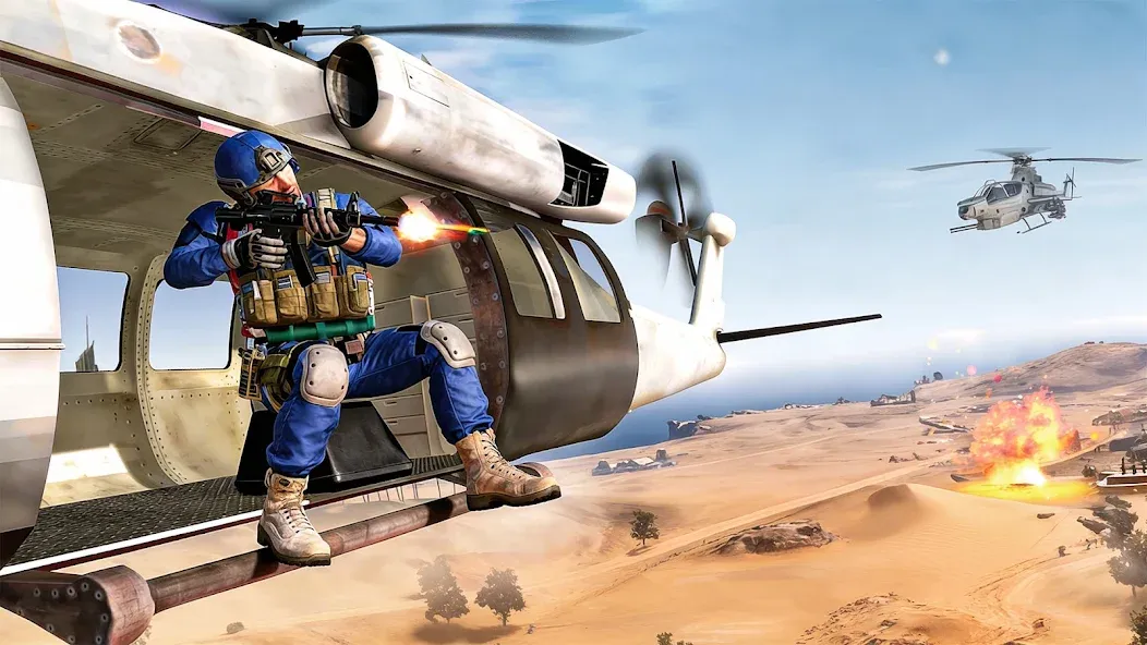 Helicopter War Strike 3D Game screenshot 1