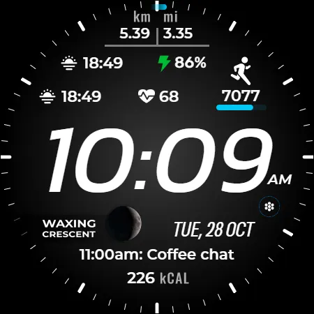 Satisfy 100 Digital watch face screenshot 9