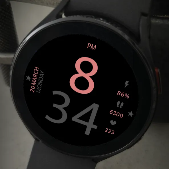 Key036 Digital Watch Face screenshot 8