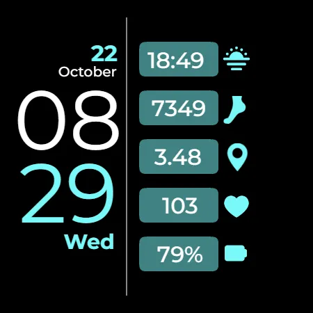 CC Clean 22 Watch Face screenshot 10