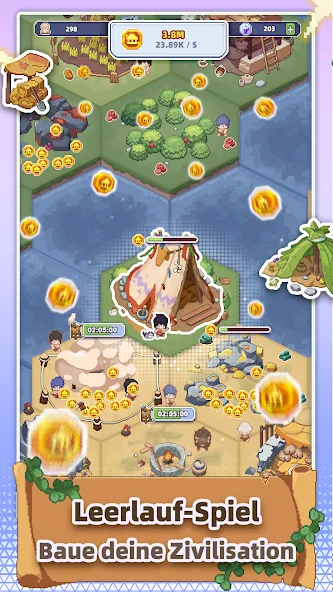 Pixel Civilization: Idle Spiel screenshot 1