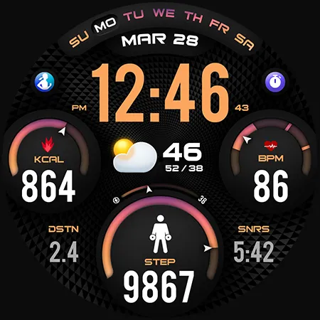 PER34 Sport Watch Face screenshot 45