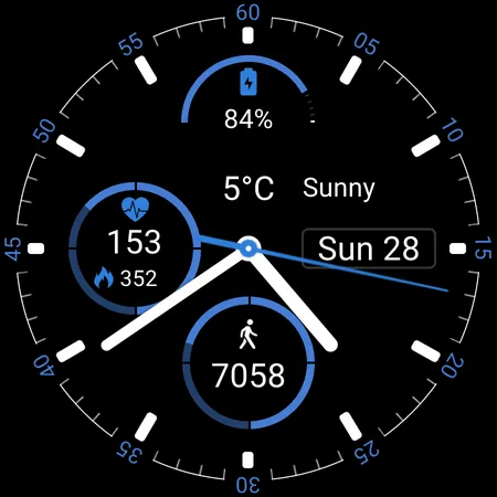 Clean Lines Watch Face screenshot 12