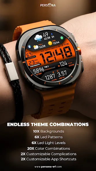 PER43 Digital Watch Face screenshot 2