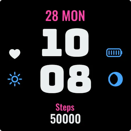 Simple Icons Watch Face screenshot 11
