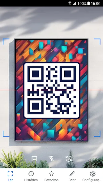 Leitor de código QR, de barras screenshot 1