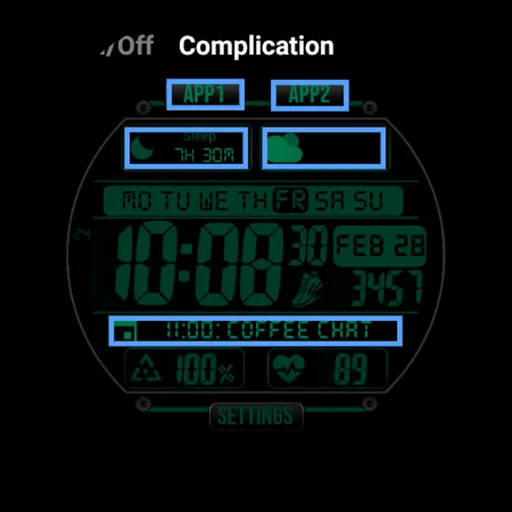 Digital Watch face MB397 screenshot 39