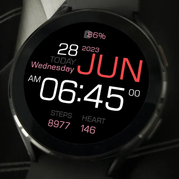 Key090 Digital Watch Face screenshot 5
