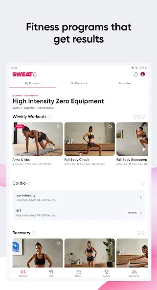 Sweat: Fitness App For Women screenshot 10