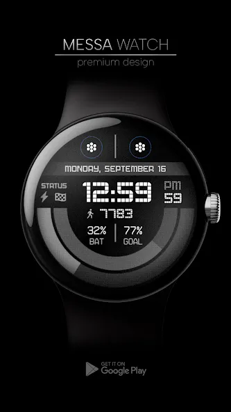 Digital Watch Face Premium screenshot 1