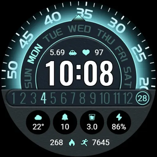 Luminous Turntable ZKin Watch screenshot 6