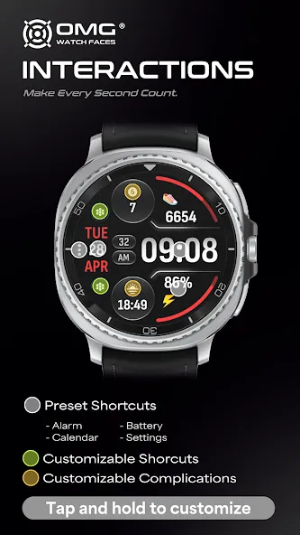 OMG 449 - Digital Watch Face screenshot 3
