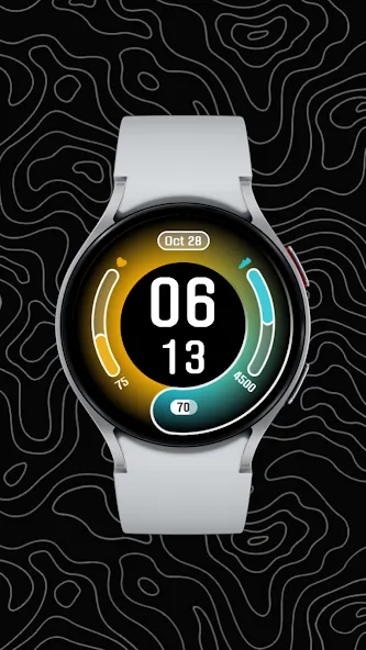 Modern Edge Watch Face screenshot 4