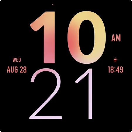 Lovely Large Watch Face screenshot 5