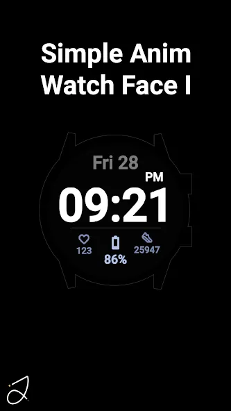 Simple Anim Watch Face I screenshot 1
