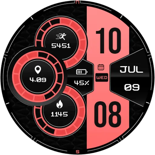 Digital Lunor WS1 Watch Face screenshot 18