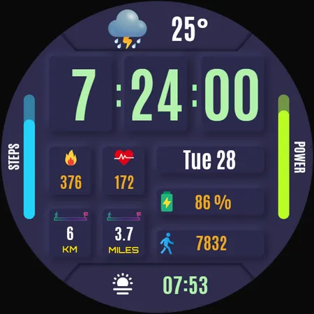 Renna Digital Watch Face screenshot 39