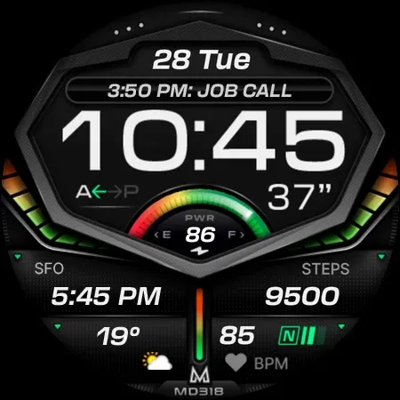 MD318 3D Digital Watch Face screenshot 15