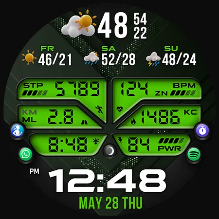 PER46 Digital Watch Face screenshot 46
