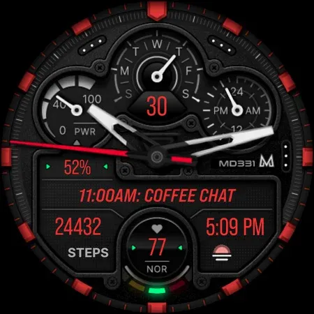 MD331 Analog watch face screenshot 11