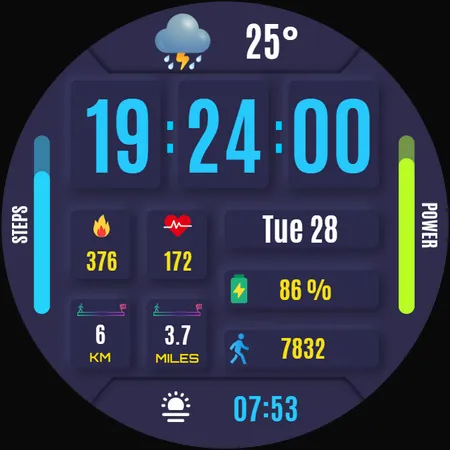 Renna Digital Watch Face screenshot 37
