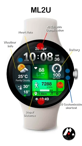ML2U 241 Watch Face screenshot 2