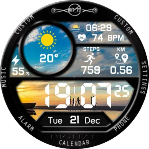 NTV352 - Digital Pro watchface screenshot 19