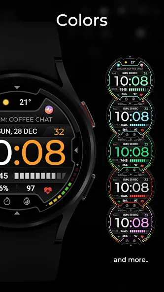 TVV Sport 9 Digital Watch Face screenshot 2