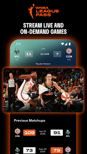 WNBA - Live Games & Scores screenshot 12