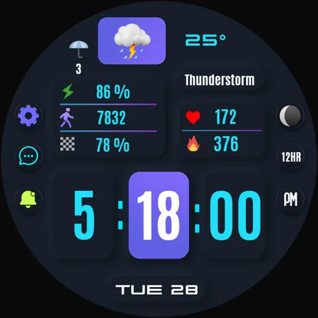 Sena Digital Watch Face screenshot 35