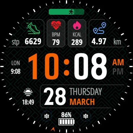 Activity Dash Watch Face screenshot 20