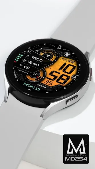 MD254 Digital watch face screenshot 5