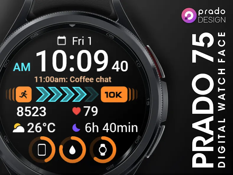 PRADO 75 Digital Watch Face screenshot 7