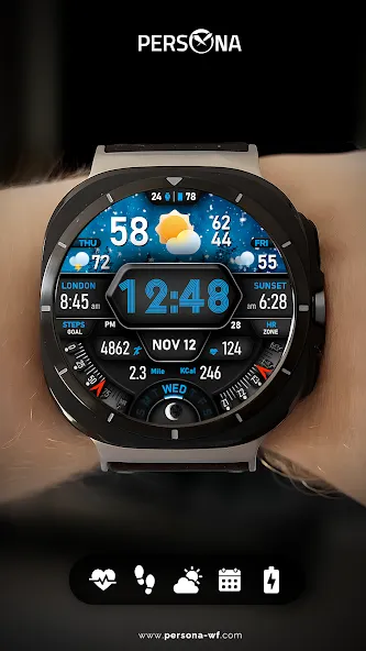 PER017 Digital Watch Face screenshot 6