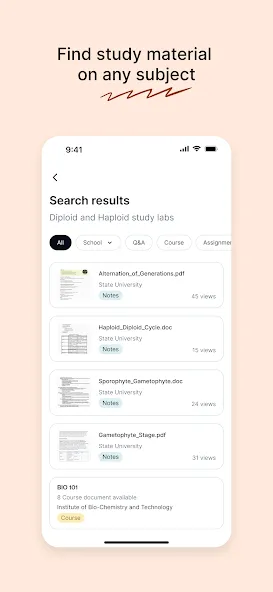 Course Hero: AI Homework Help screenshot 4
