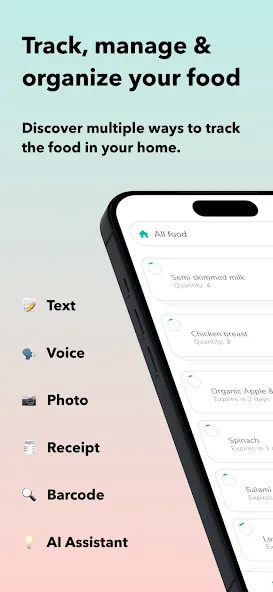 NoWaste: Food Inventory Lists screenshot 1