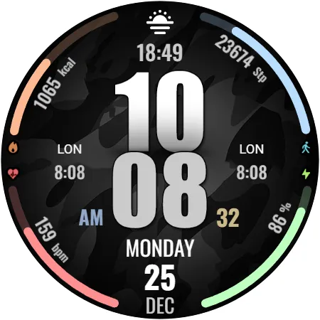 WFP 317 Digital watch face screenshot 42