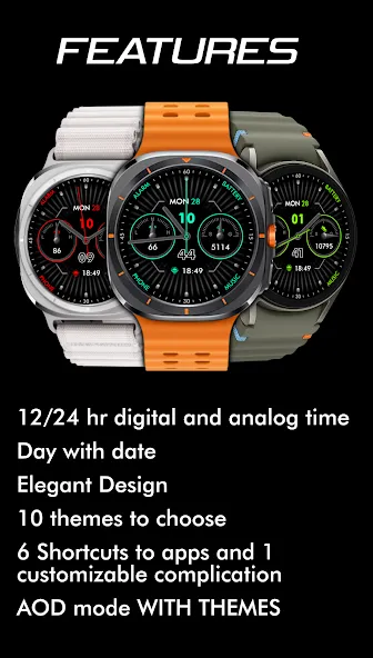 Elegant - Analog I watch face screenshot 6