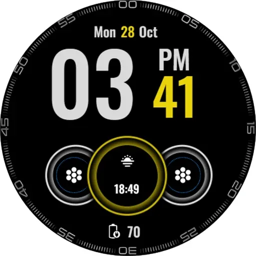 Big Digital Clock Watch Face screenshot 17